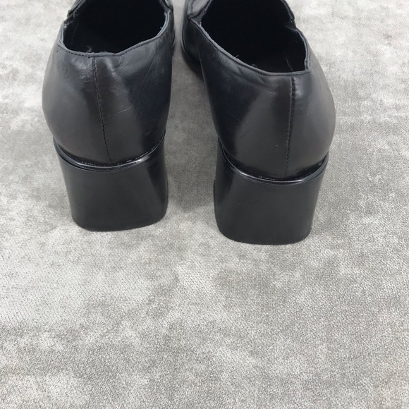 Sesto Meucci  black loafers 6M 2in heel Italy - Picture 7 of 7